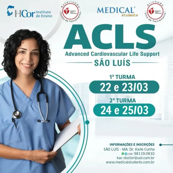 ACLS São Luís - MA - Março - 1ª Turma 22 e 23/03/2025