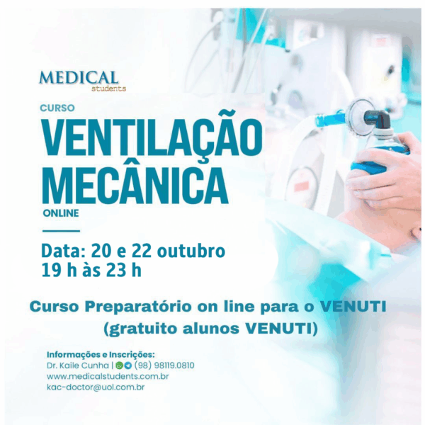 Ventilação Mecânica Online São Luís - MA - 20 e 22/10/2025